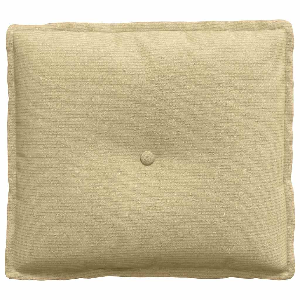 Rückenkissen Hellgrau 50 x 45 cm Cordstoff