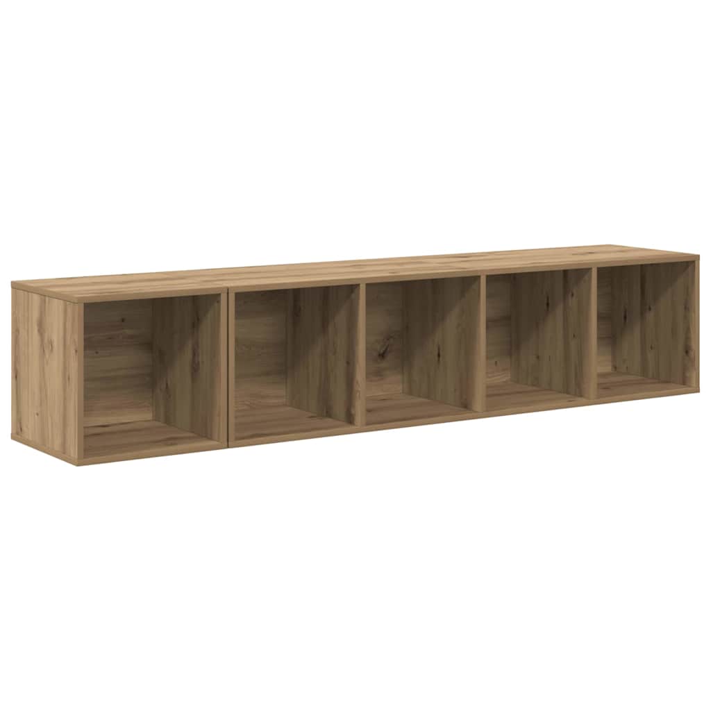 2-tlg. TV-Schrank-Set Grau Holzwerkstoff