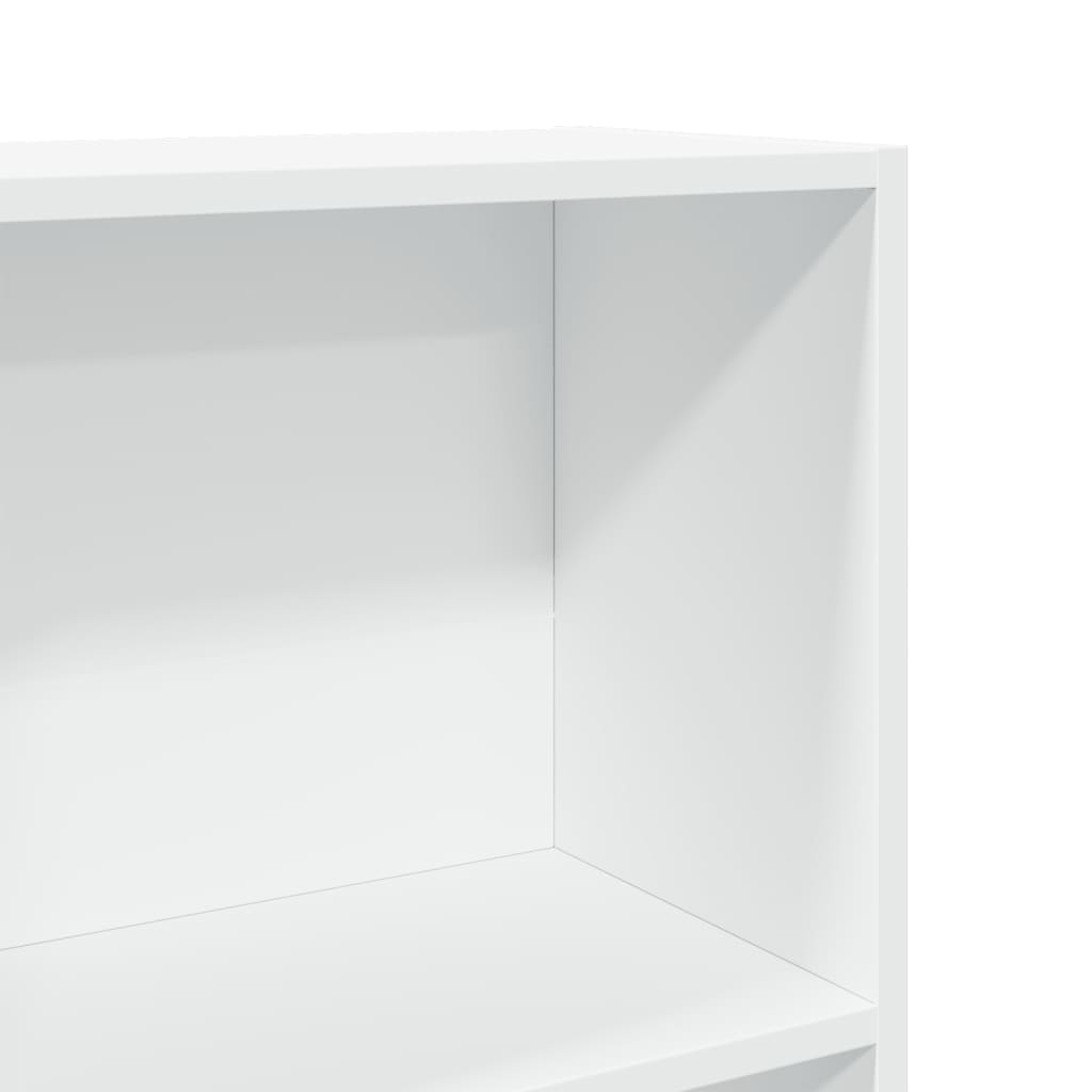 Bücherregal Weiß 80x30x189 cm Holzwerkstoff
