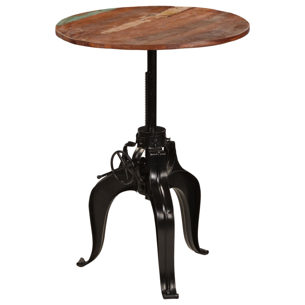 Bartisch Altholz Massiv 60x(76-110) cm