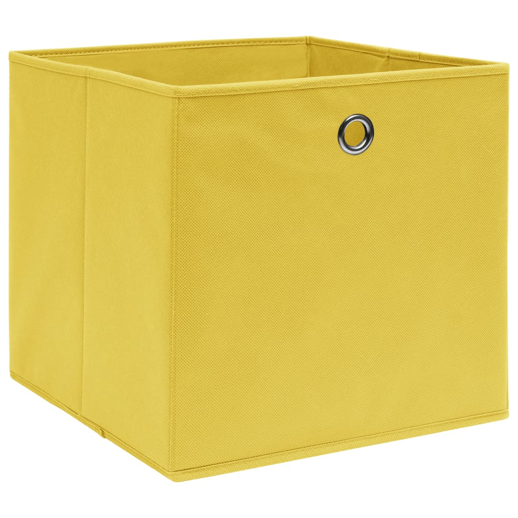 Aufbewahrungsboxen mit Deckeln 10 Stk. 28x28x28 cm Schwarz