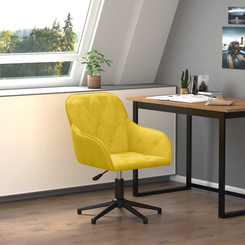 Bürostuhl Drehbar Blau Samt