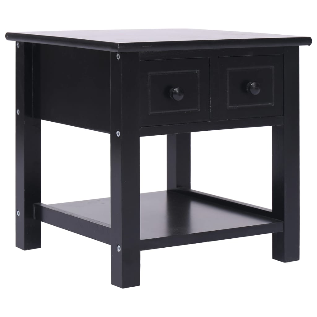 Beistelltisch Grau 40×40×40 cm Paulownia Holz