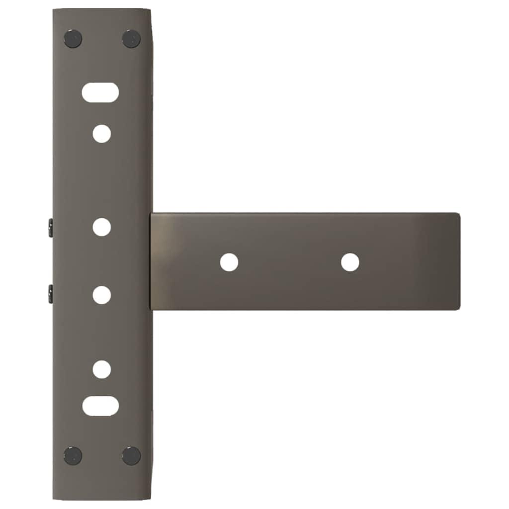 Couchtischbeine T-Form 2 Stk. Schwarz 30x25x(30-31) cm Stahl