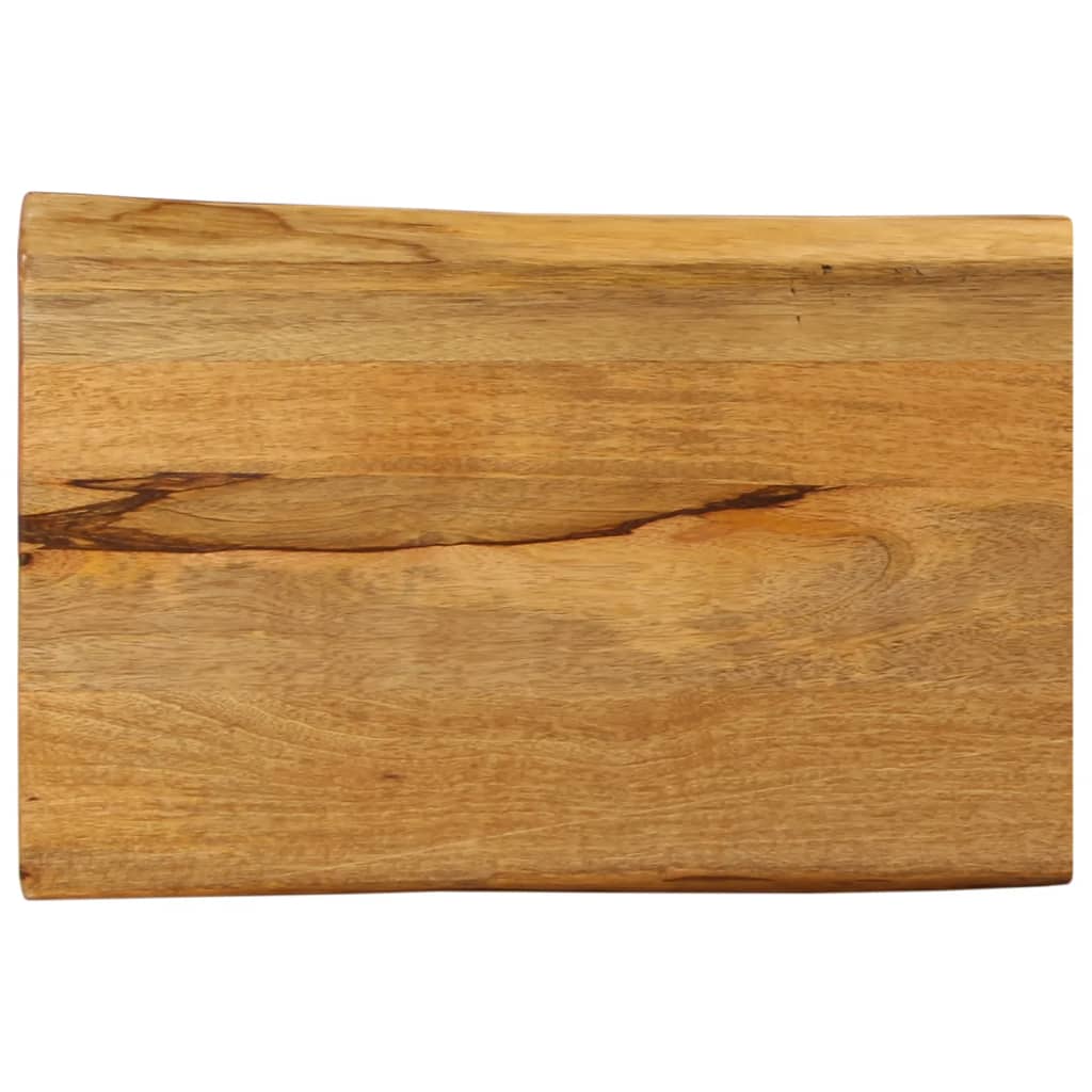 Tischplatte 40x40x2,5 cm Rechteckig Massivholz Akazie Baumkante