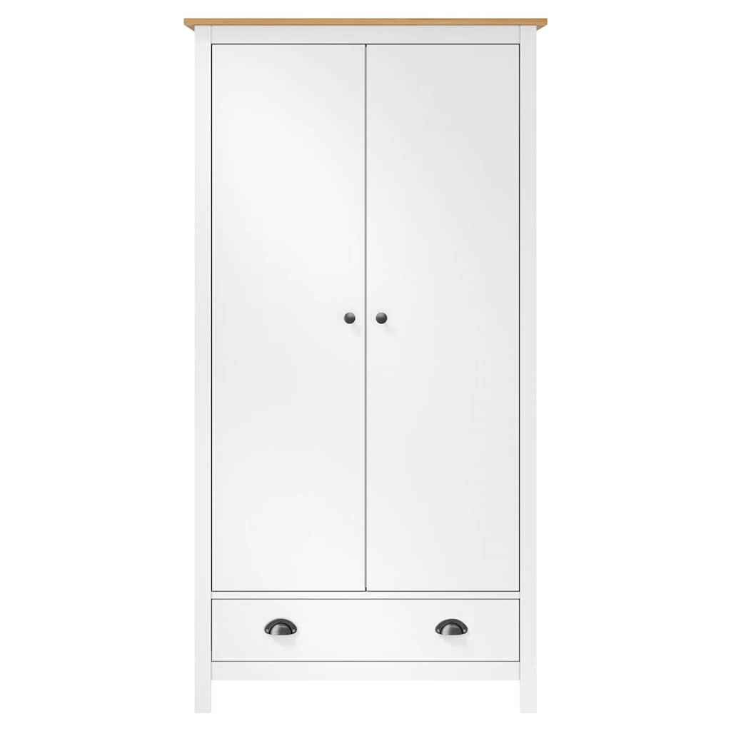 Kleiderschrank mit 2 Türen Hill 89x50x170 cm Massivholz Kiefer