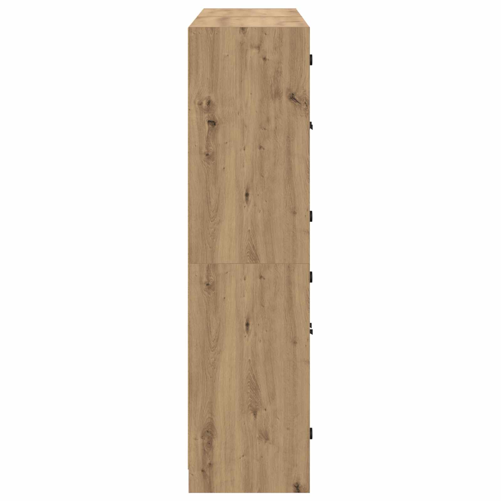 Bücherschrank mit Türen Weiß 136x37x142 cm Holzwerkstoff