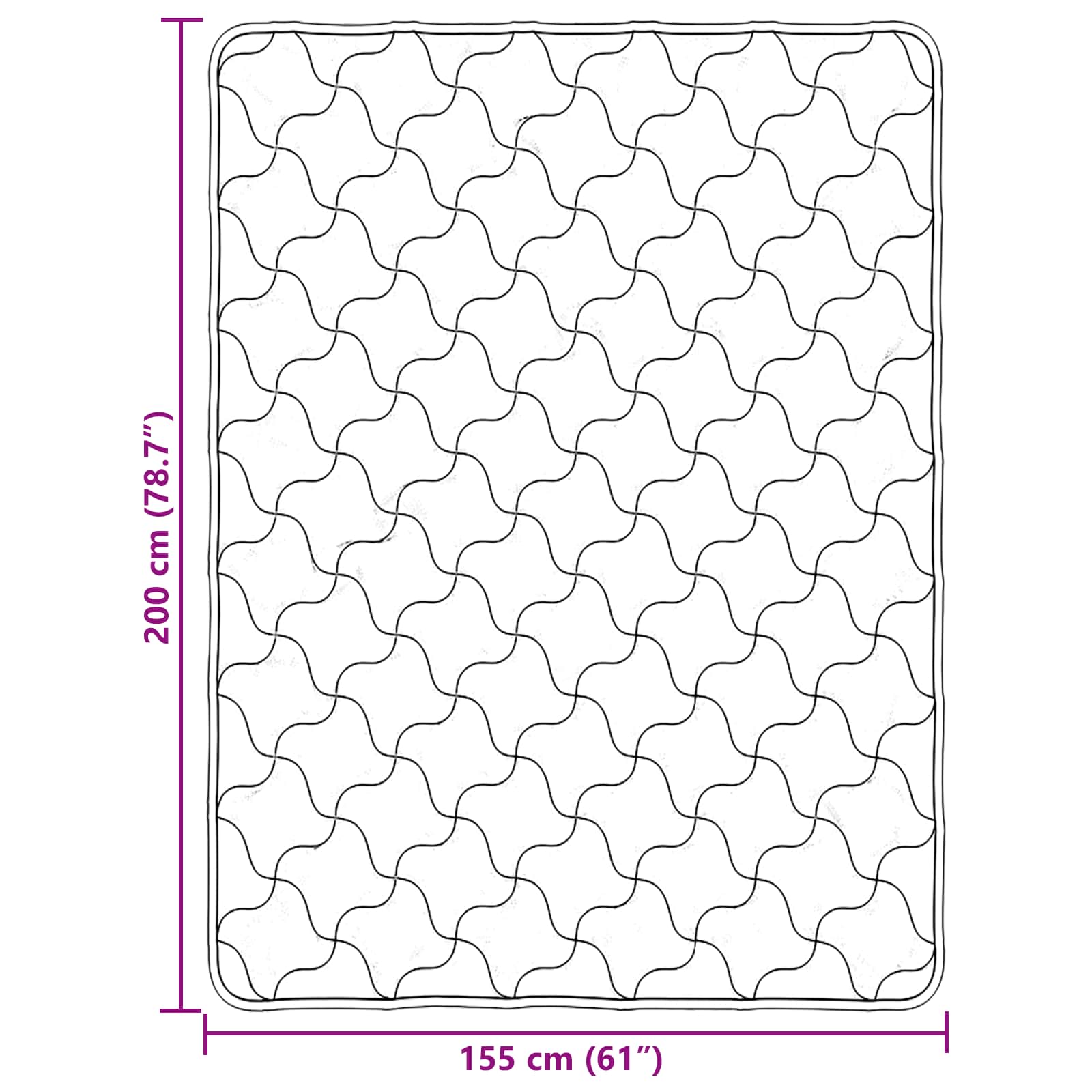 Sommerdecke Anthrazit 135 x 200 cm Mikrofaser und Teddy-Fleece
