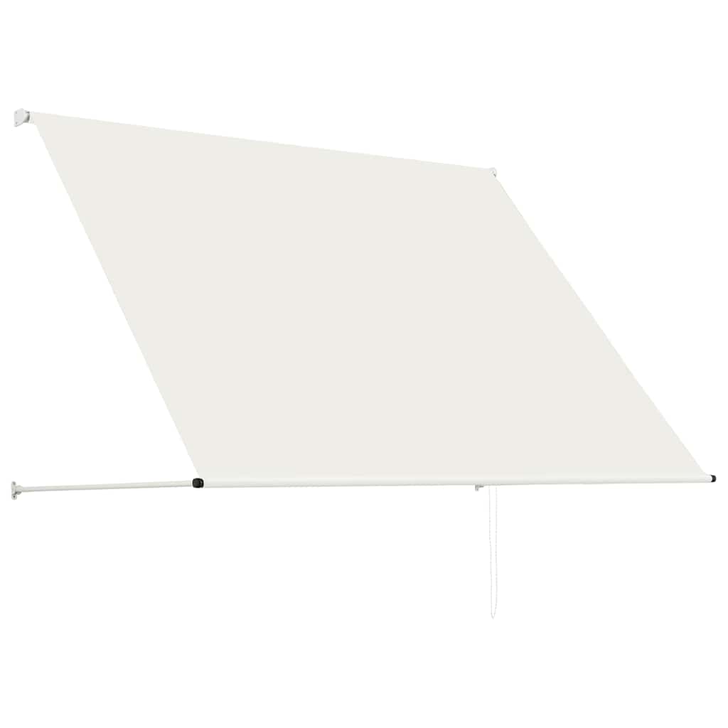 Einziehbare Markise 150×150 cm Blau und Weiß