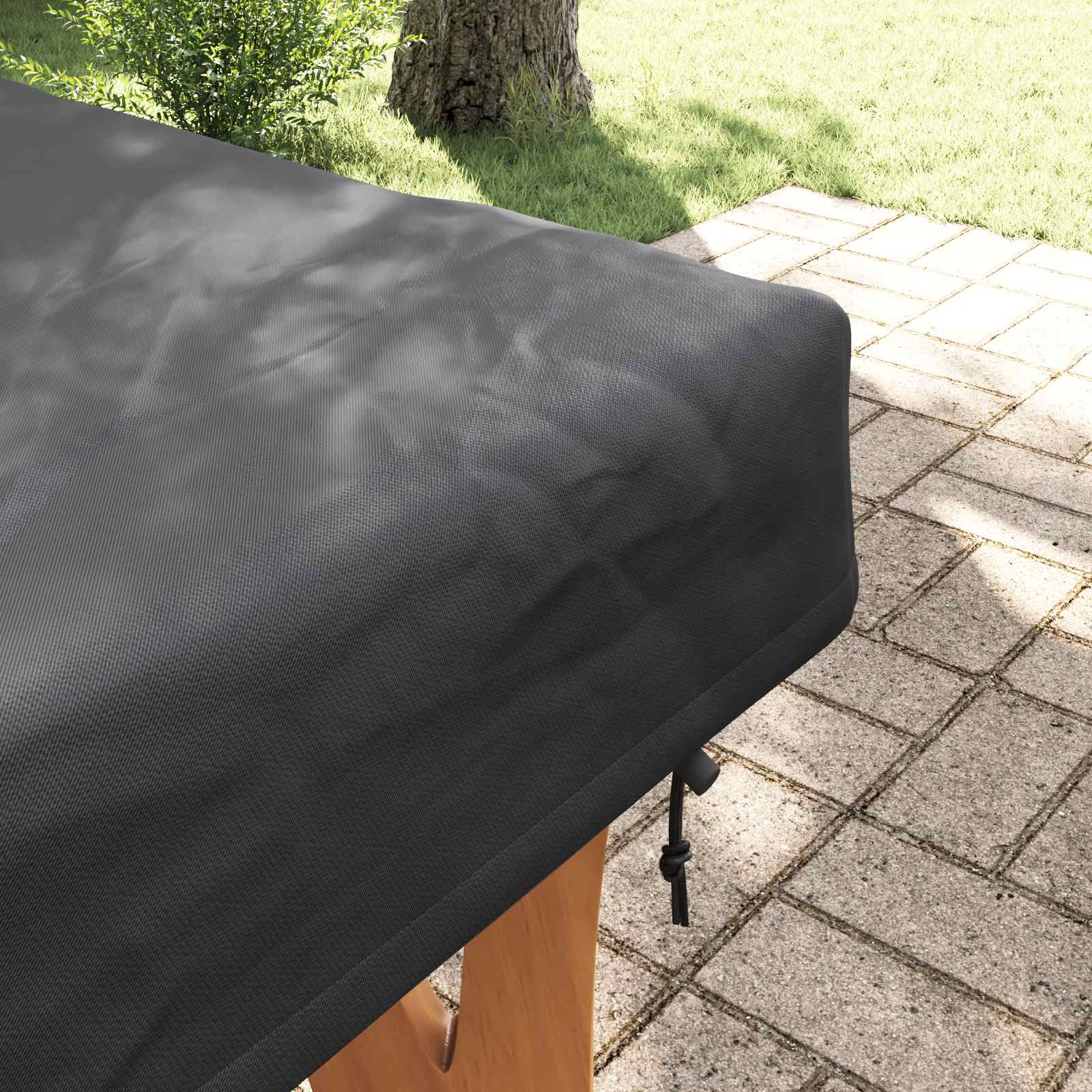 Tischdecken Uni Schwarz 122 x 72 x 15 cm Stoff