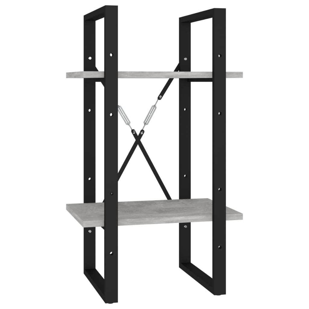 Bücherregal 2 Fächer Weiß 40x30x70 cm Holzwerkstoff