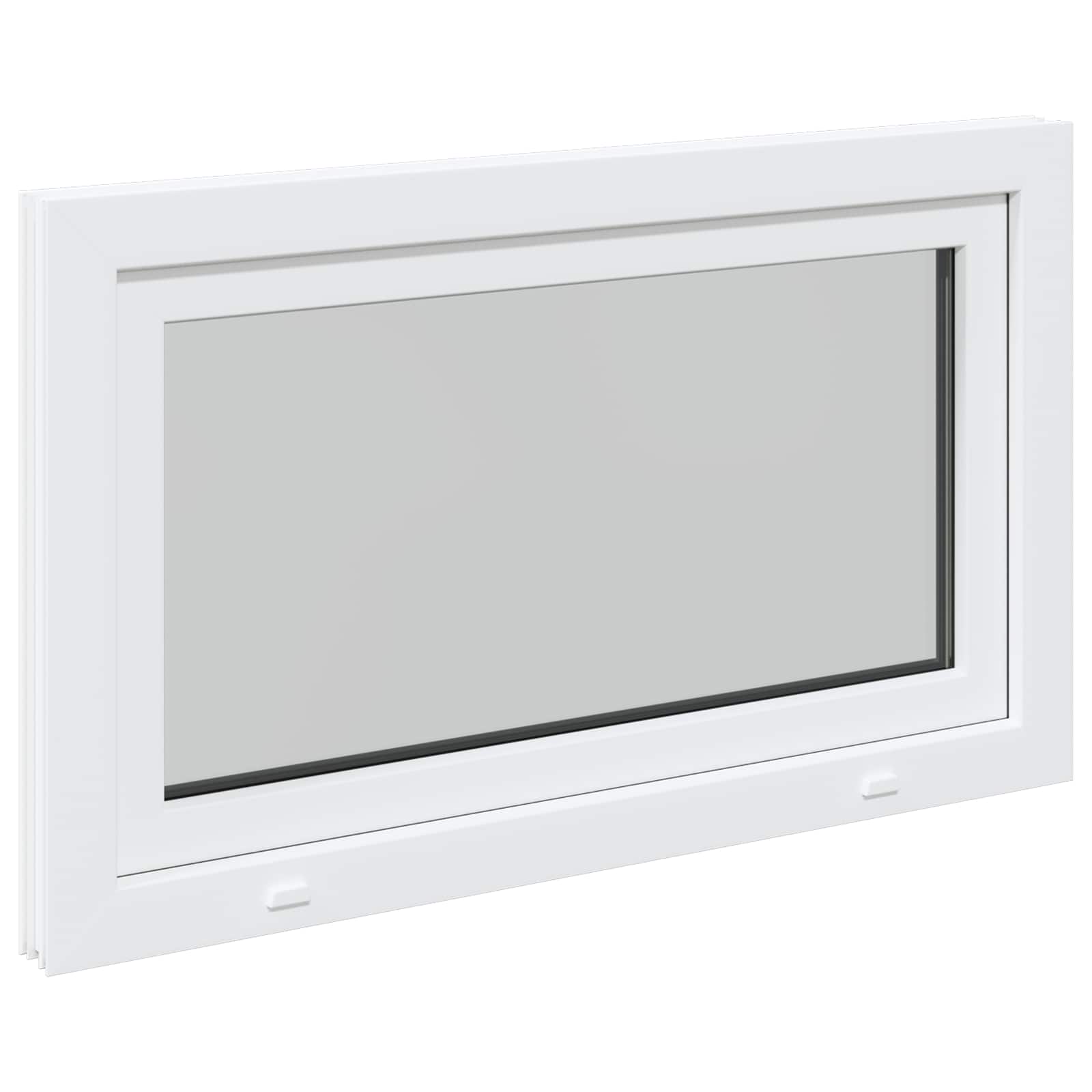 Kellerfenster RISOR 50 x 50 cm PVC und Glas Weiß