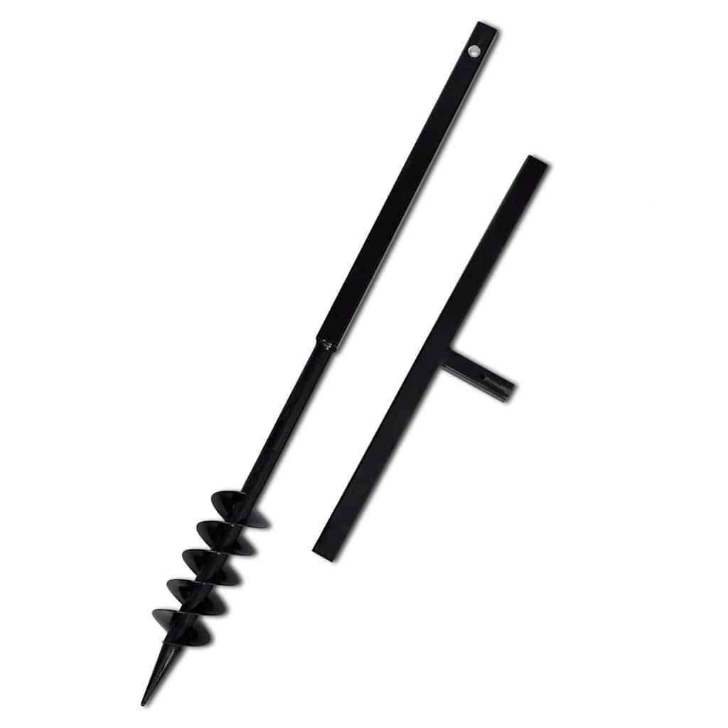Erdbohrer mit Griff 100 mm Verlängerungsrohr 9 m