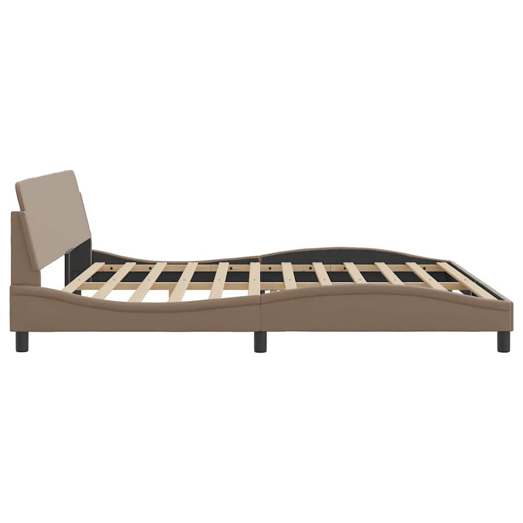 Bettgestell "Dover" Schwarz 80x200 cm Kunstleder