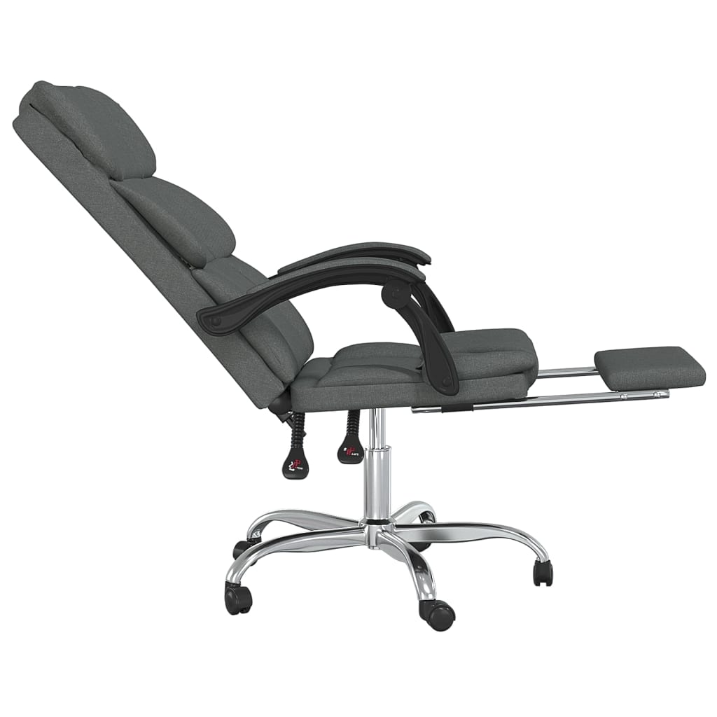 Bürostuhl mit Liegefunktion Taupe Stoff