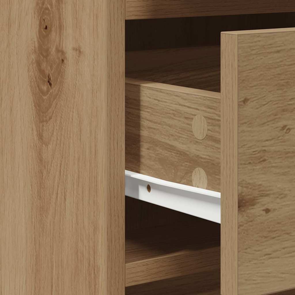 Schminktisch mit Tür 2 pcs Weiß 50 x 41 x 135 cm Holzwerkstoff