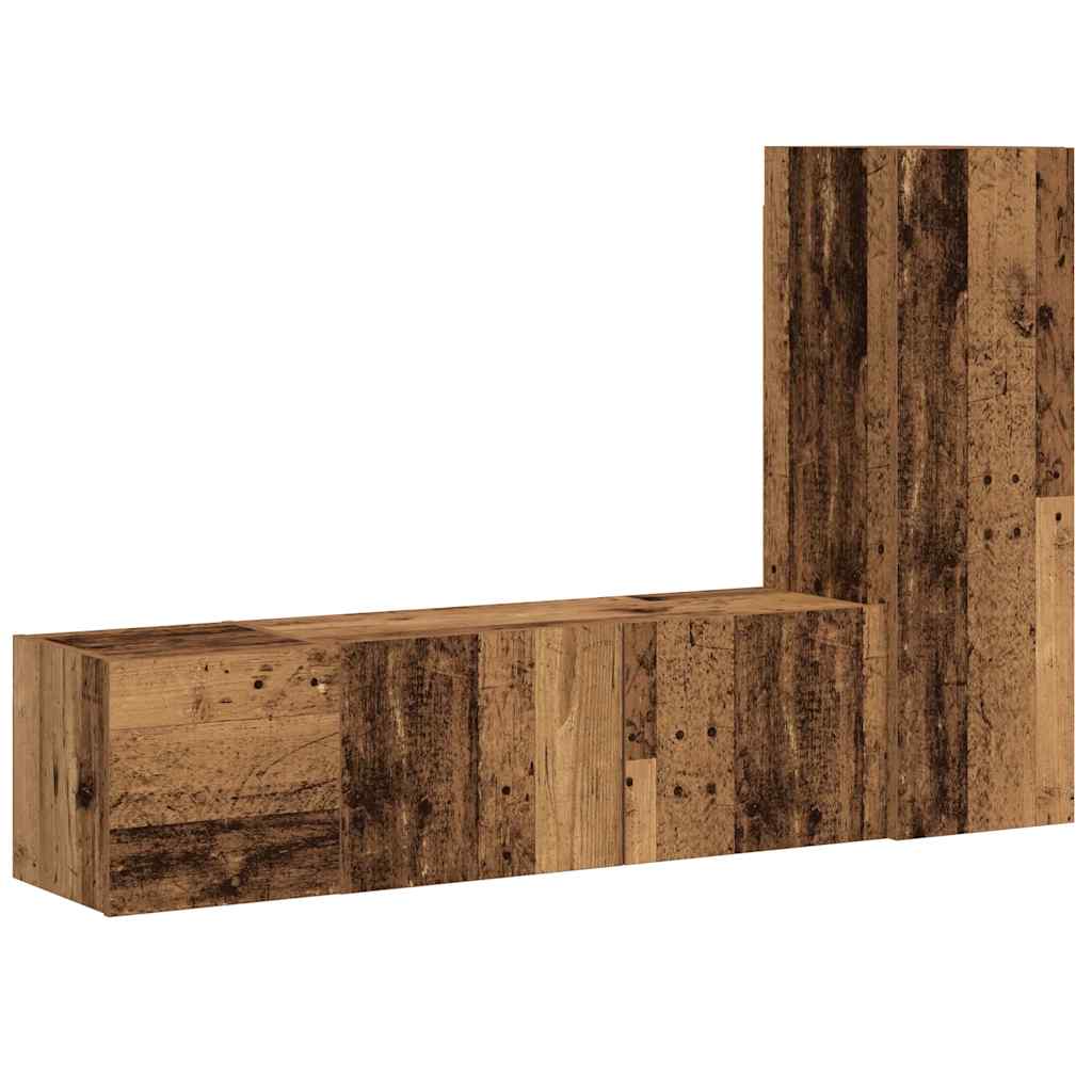 5-tlg. TV-Schrank-Set Weiß Holzwerkstoff