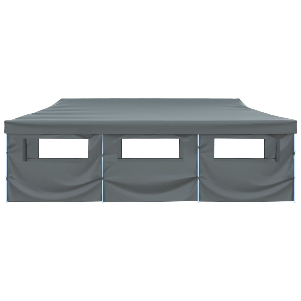 Faltzelt Partyzelt Pop-Up mit 8 Seitenwänden 870x291x315 cm Creme