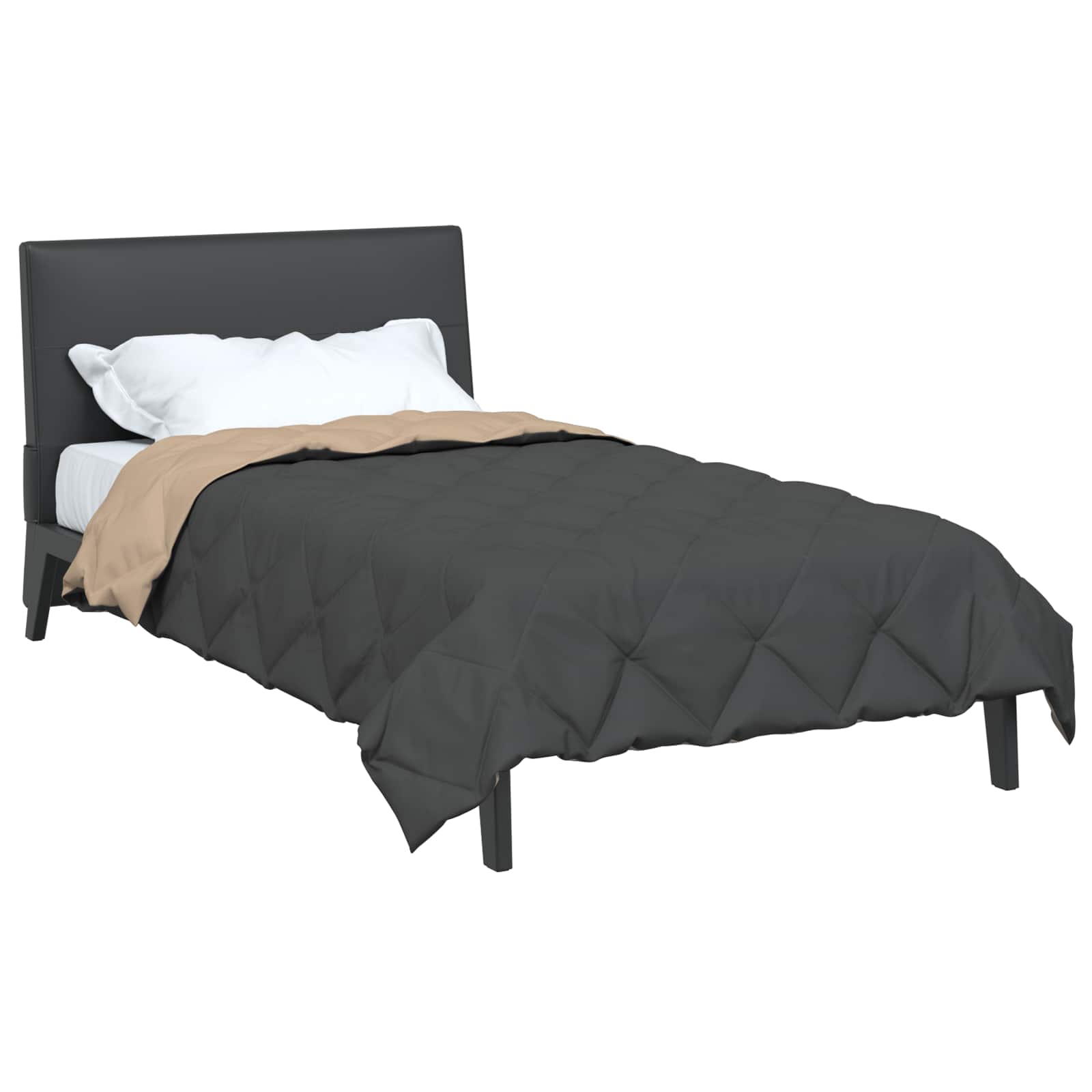 Sommerdecke Anthrazit 200 x 135 cm Mikrofaser