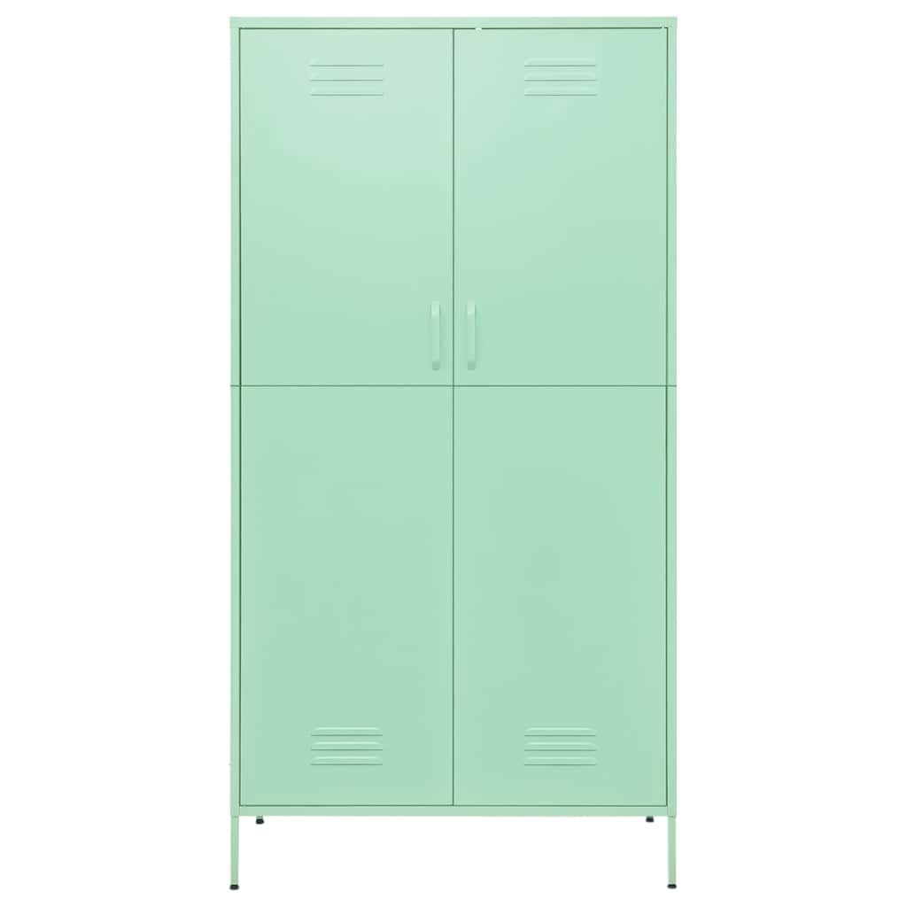 Kleiderschrank Olivgrün 90x50x180 cm Stahl
