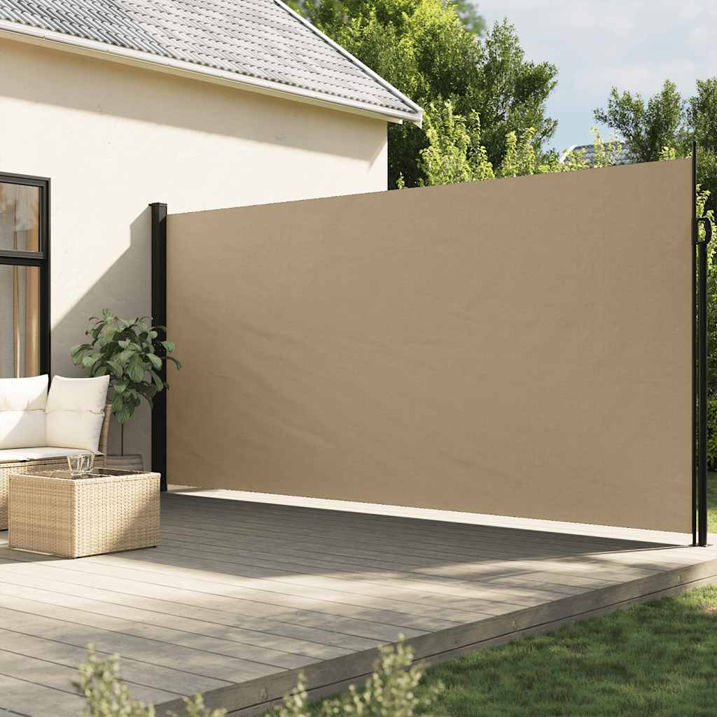 Seitenmarkise Ausziehbar Schwarz 100x300 cm