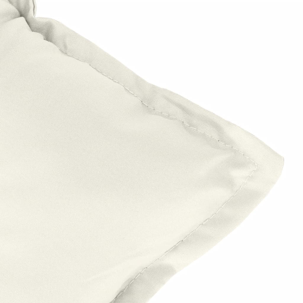 Niedriglehner-Auflagen 2 Stk Melange Anthrazit 100x50x7cm Stoff
