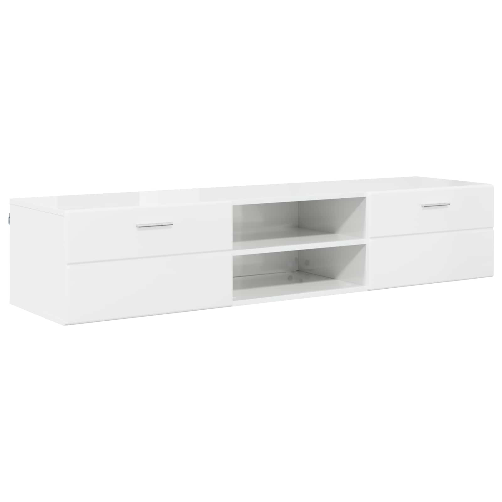 Highboard mit Regal FLORIN Weiß 60 x 35 x 182 cm Holzwerkstoff