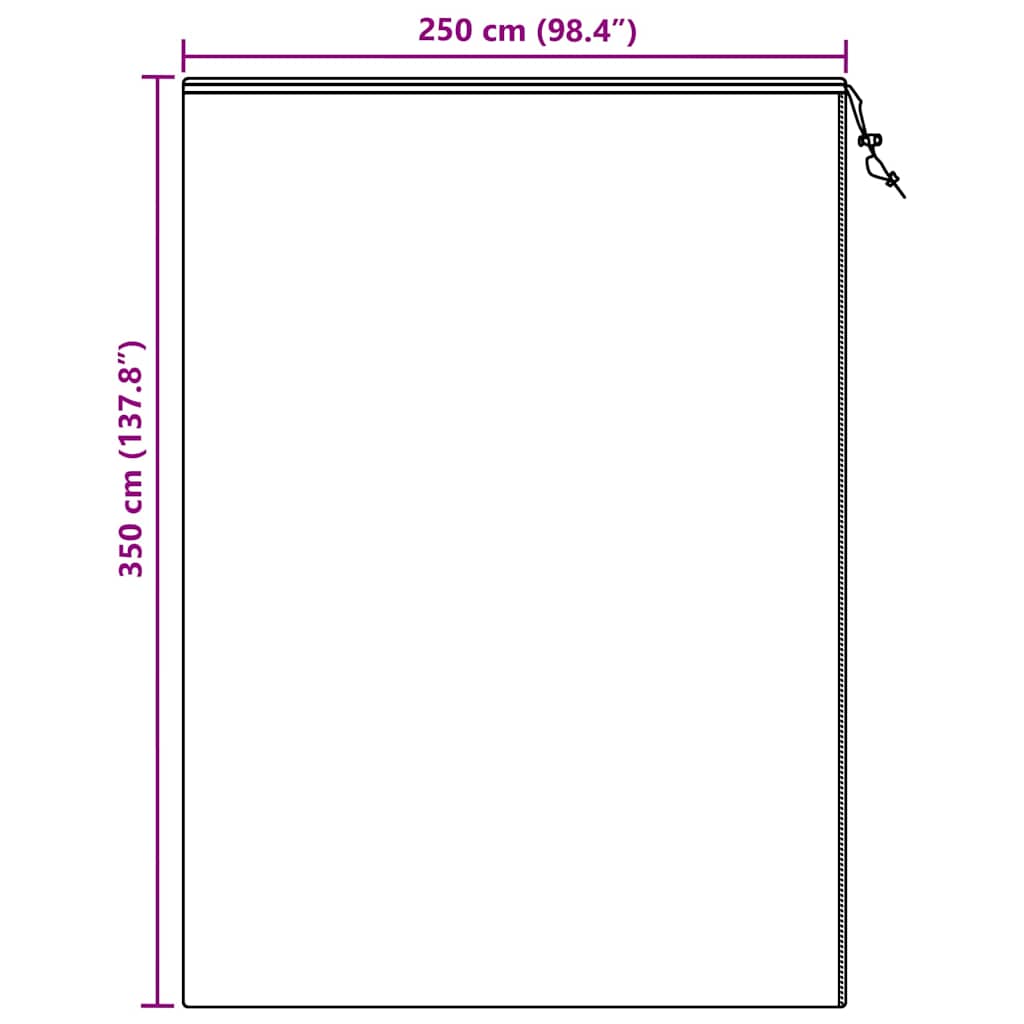 Wintervlies mit Reißverschluss 4 Stk. 70 g/m² 1x1,55 m
