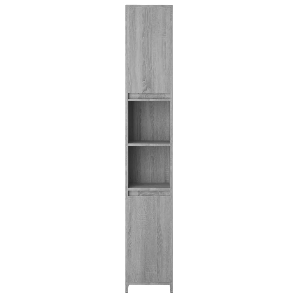 Badezimmerschrank Weiß 30x30x183,5 cm Holzwerkstoff