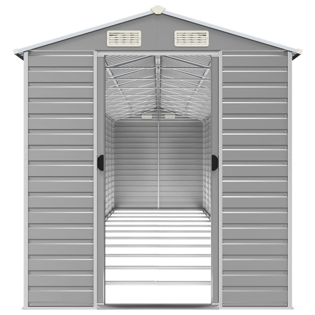 Gerätehaus Grün 191x130x198 cm Verzinkter Stahl