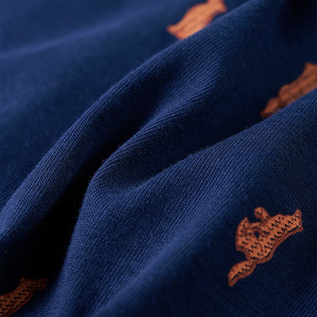 Kinderhemd Marineblau 128