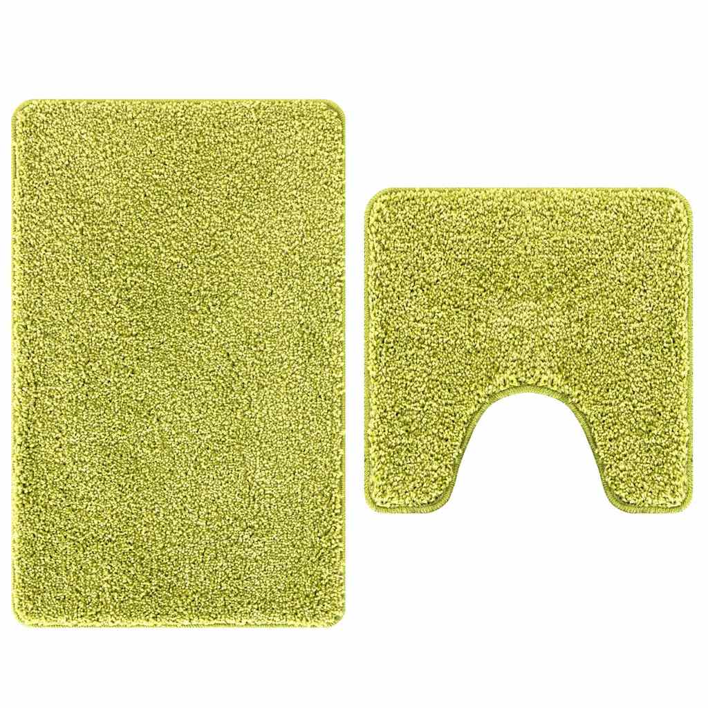 Anti-Rutsch Badematten-Set 2 pcs Dunkelgrau PP