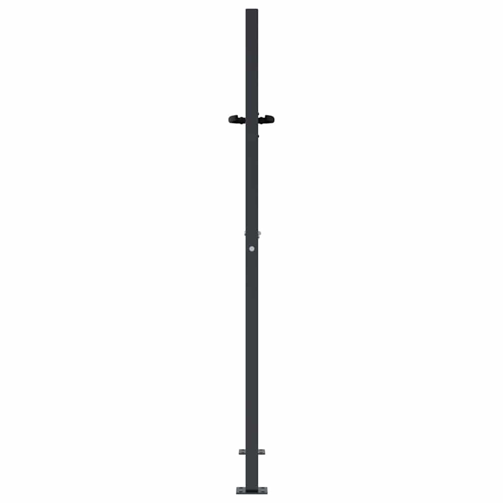 Gartentor Anthrazit 100x75 cm Stahl Gras-Design