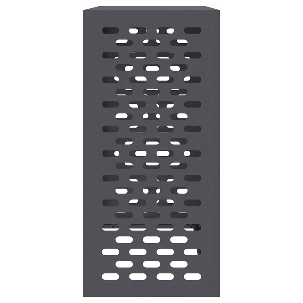 Klimaanlagenabdeckung Schwarz 90 x 40 x 60 cm Stahl