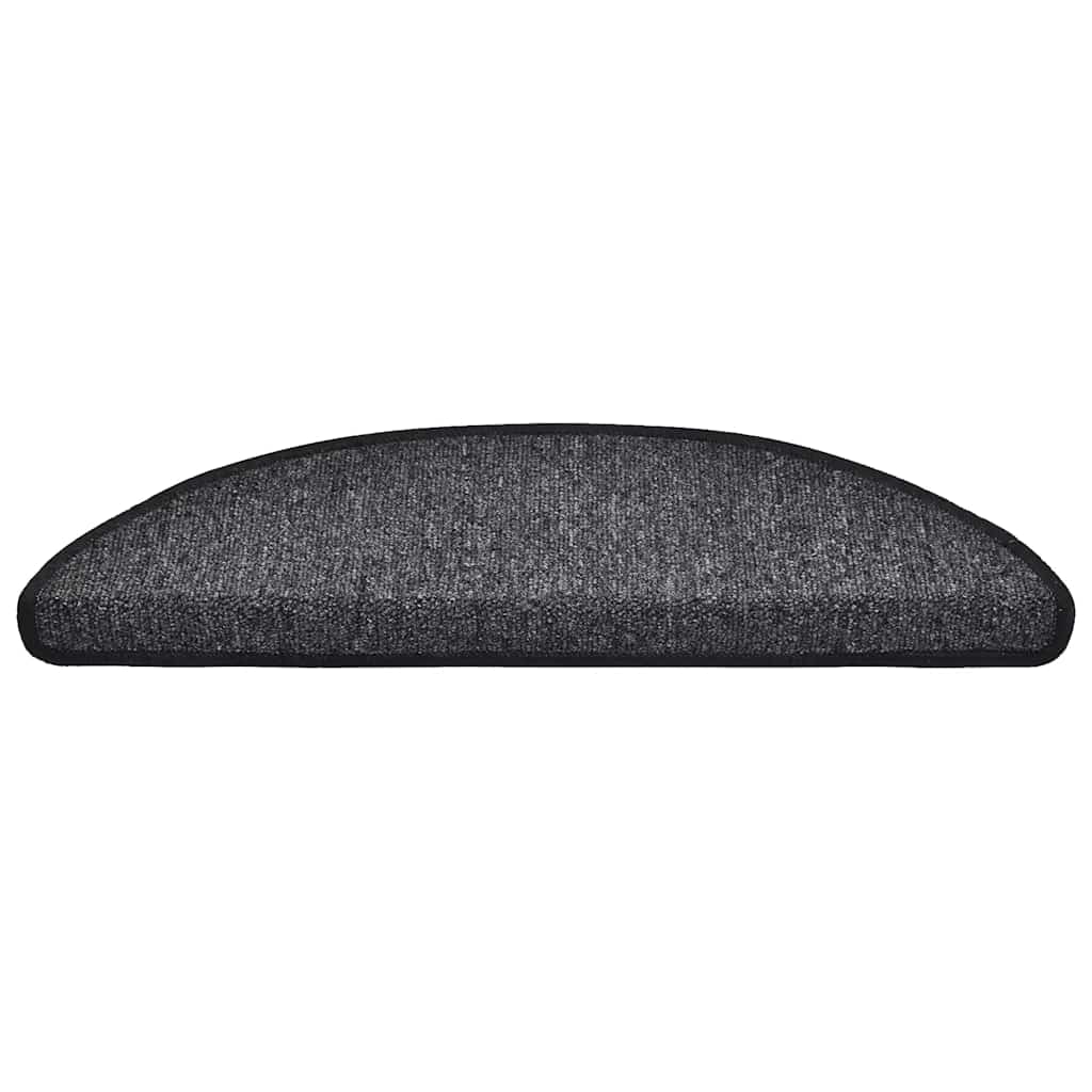 Stufenmatten 15 Stk. 56x17x3 cm Anthrazit Halbrund