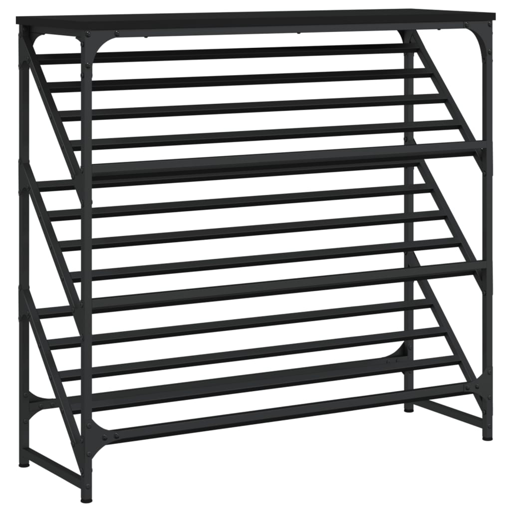 Schuhregal Schwarz 60x30x45 cm Holzwerkstoff