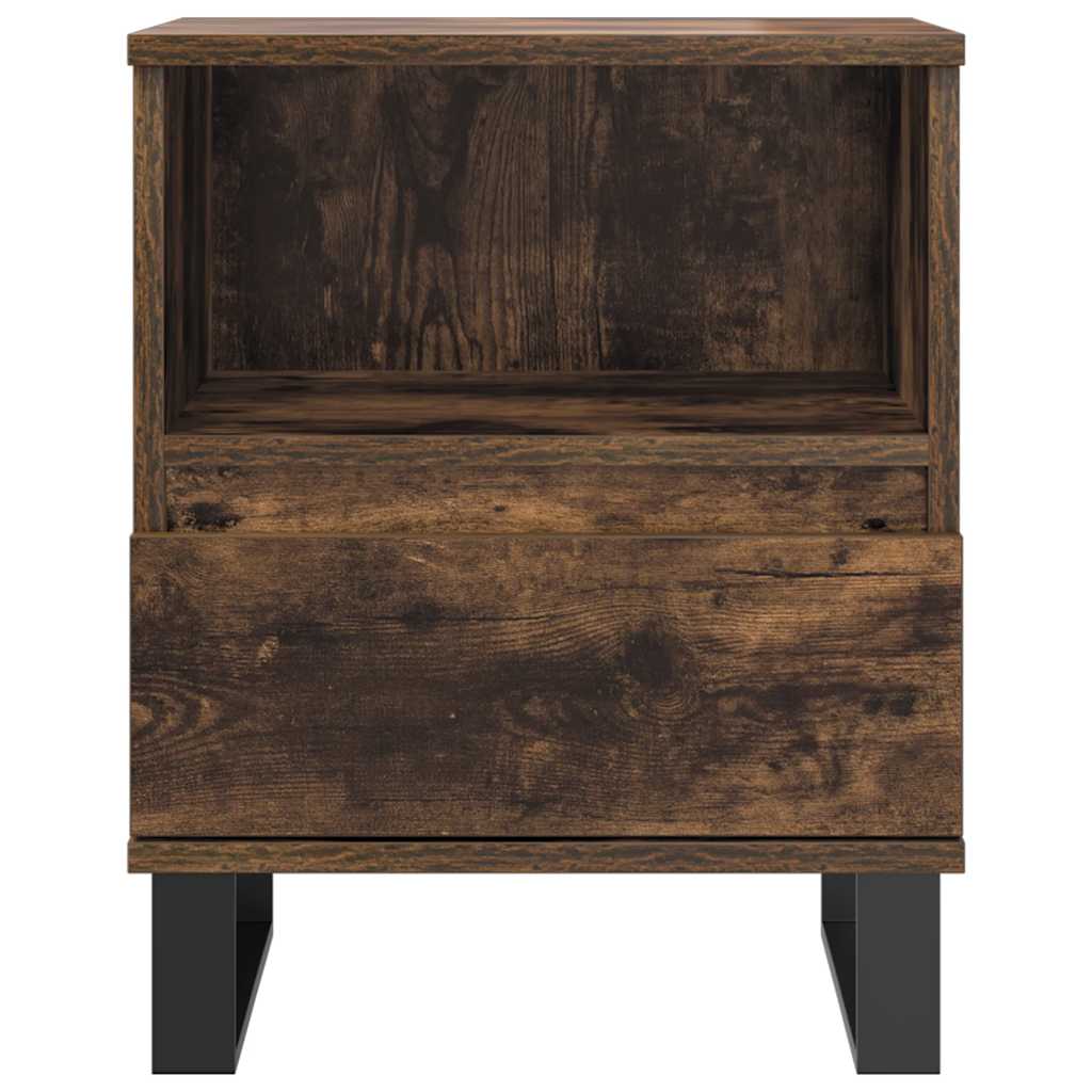 Bettschrank Schwarz Eichen-Optik 40 x 35 x 50 cm Holzwerkstoff