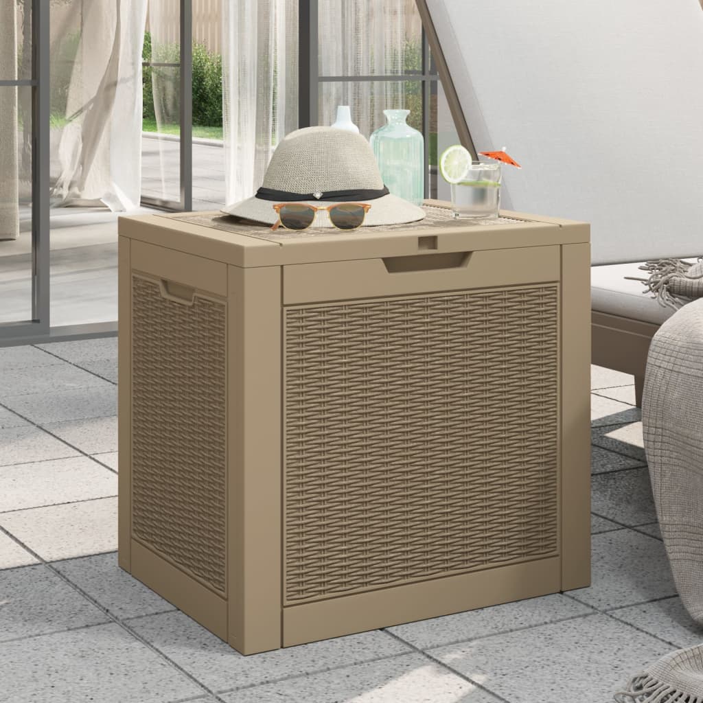 Gartenbox Schwarz 55,5x43x53 cm Polypropylen