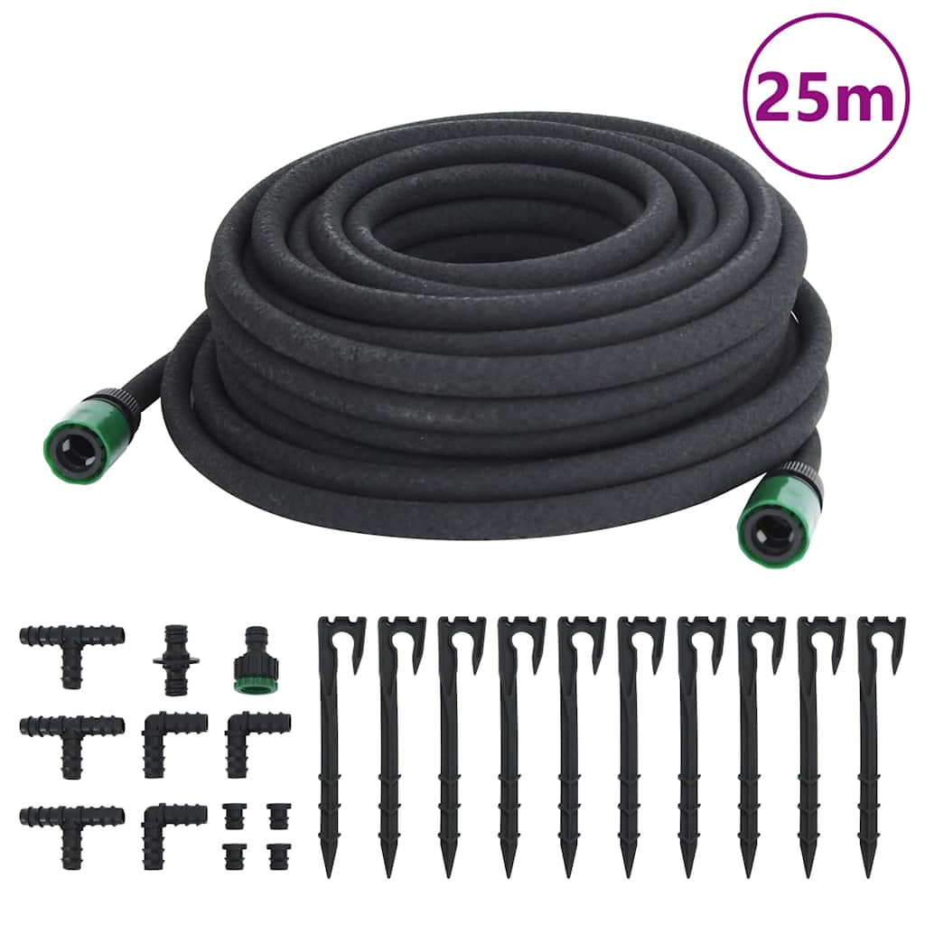 Tropfschlauch Schwarz 0,6" 10 m Gummi