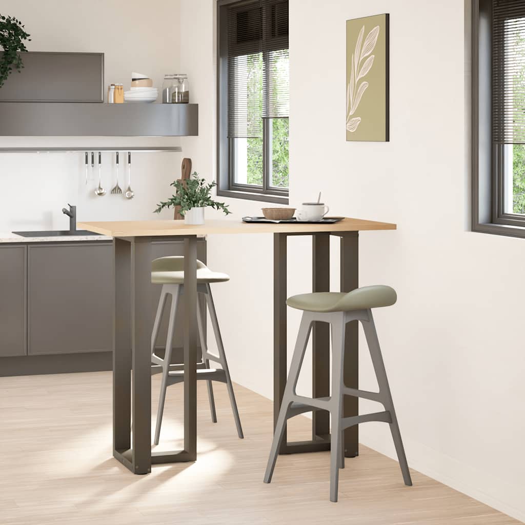 Couchtischbeine T-Form 2 Stk. Schwarz 30x25x(30-31) cm Stahl