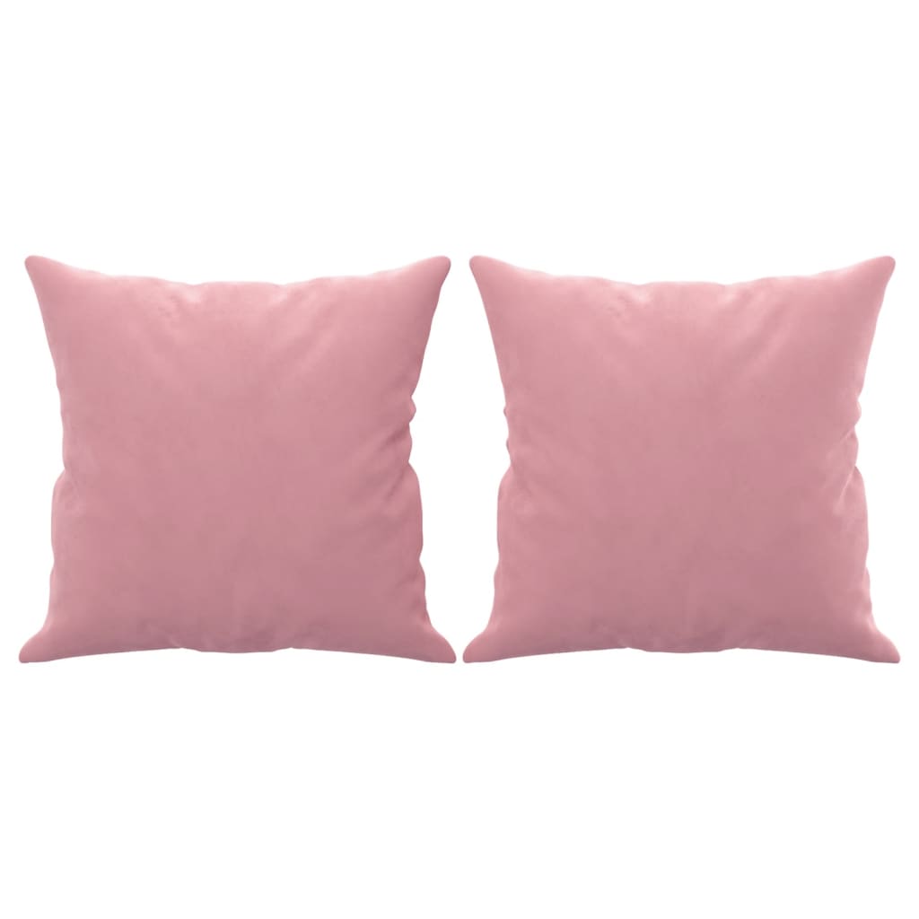 2-Sitzer-Sofa mit Zierkissen Dunkelgrün 120 cm Samt