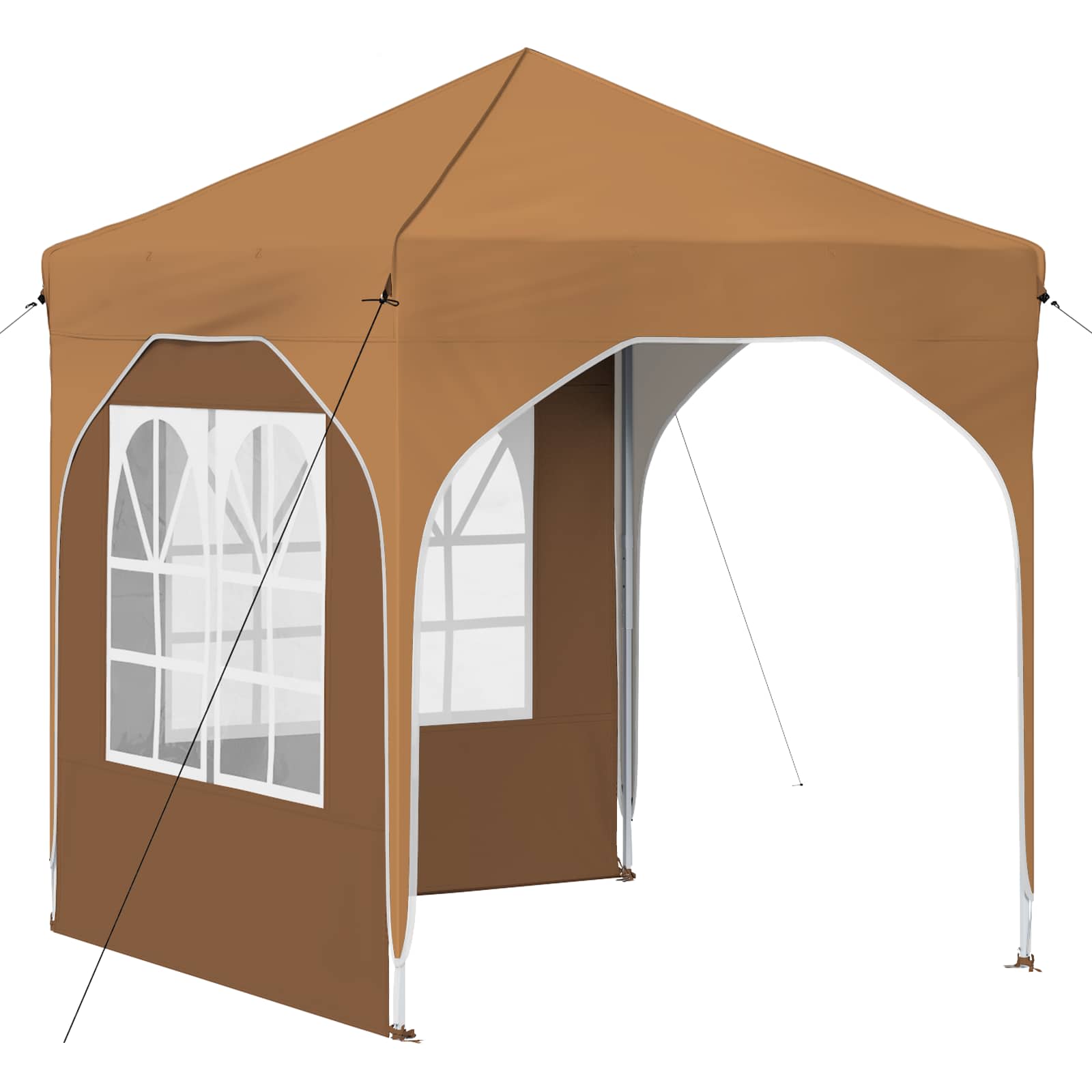 Pop-up Partyzelt 194 x 194 x 245 cm Creme
