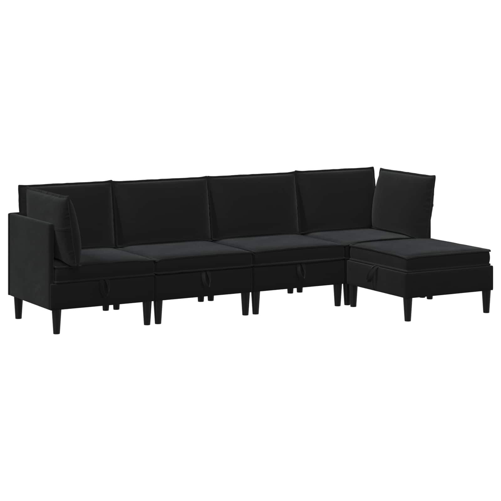 Wohnzimmergarnitur mit Kissen mit Speicher 3 pcs Hellgrau Samt