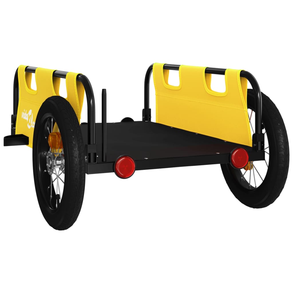 Fahrradanhänger Orange Oxford-Gewebe und Eisen