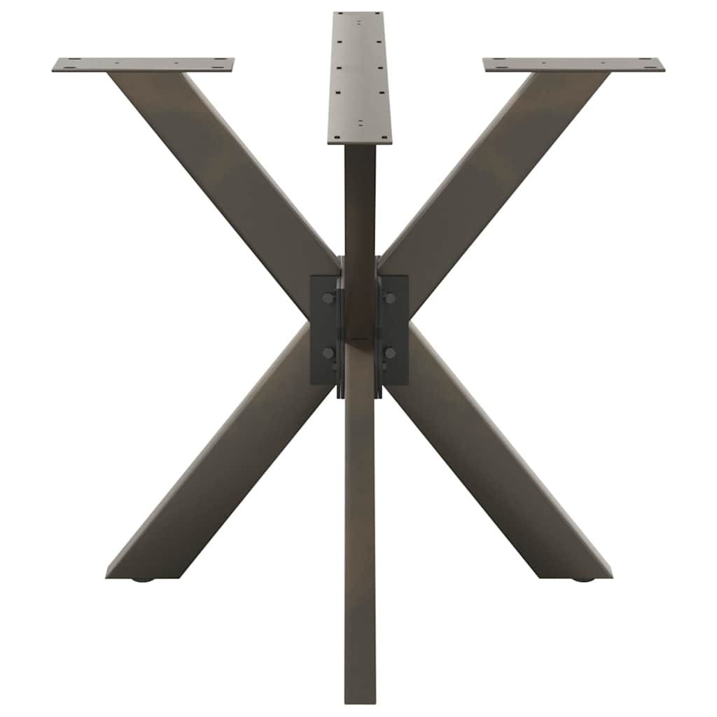 Couchtischbein in Spinnenform Naturstahl 98x58x(42-43) cm Stahl