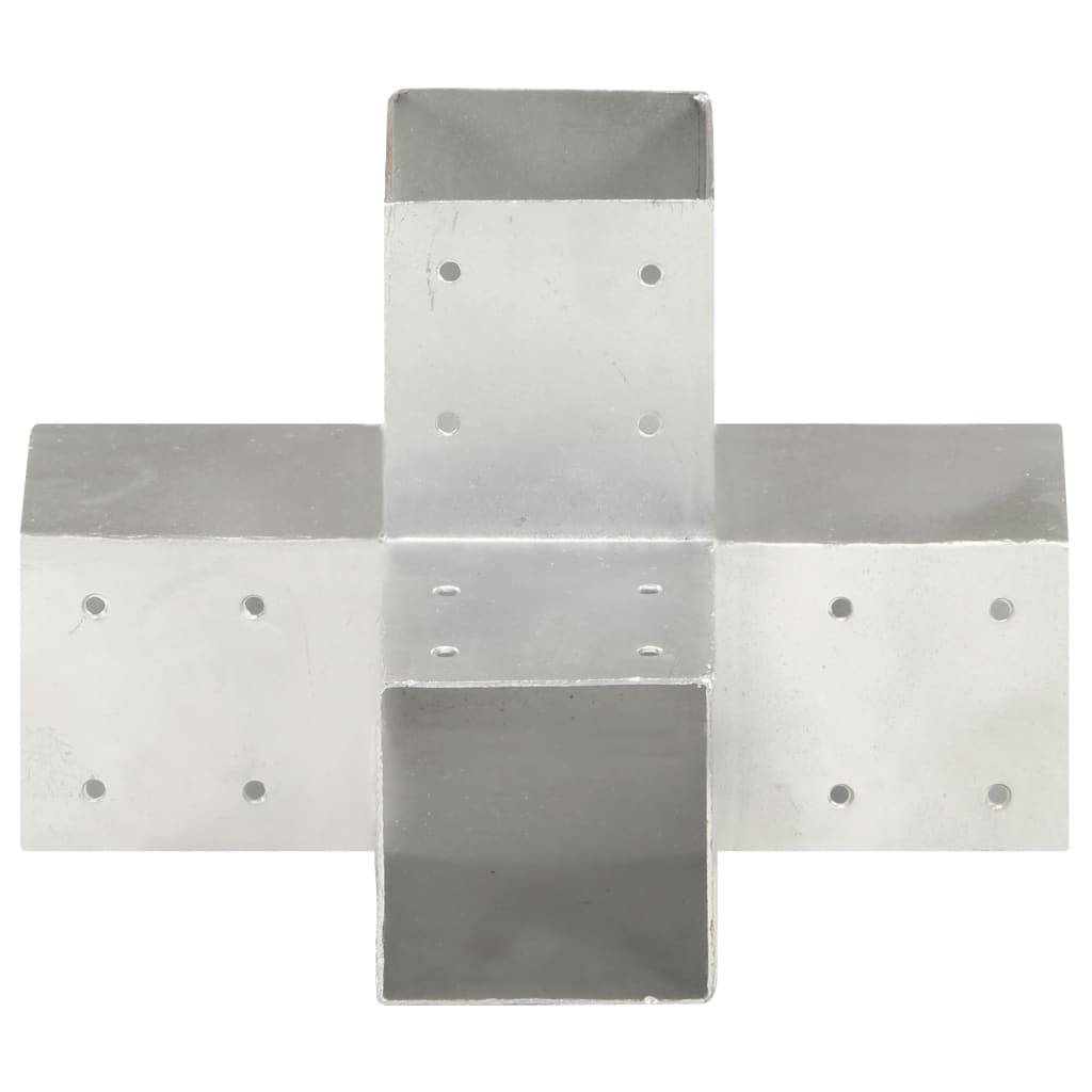 Pfostenverbinder L-Form Verzinktes Metall 71 x 71 mm