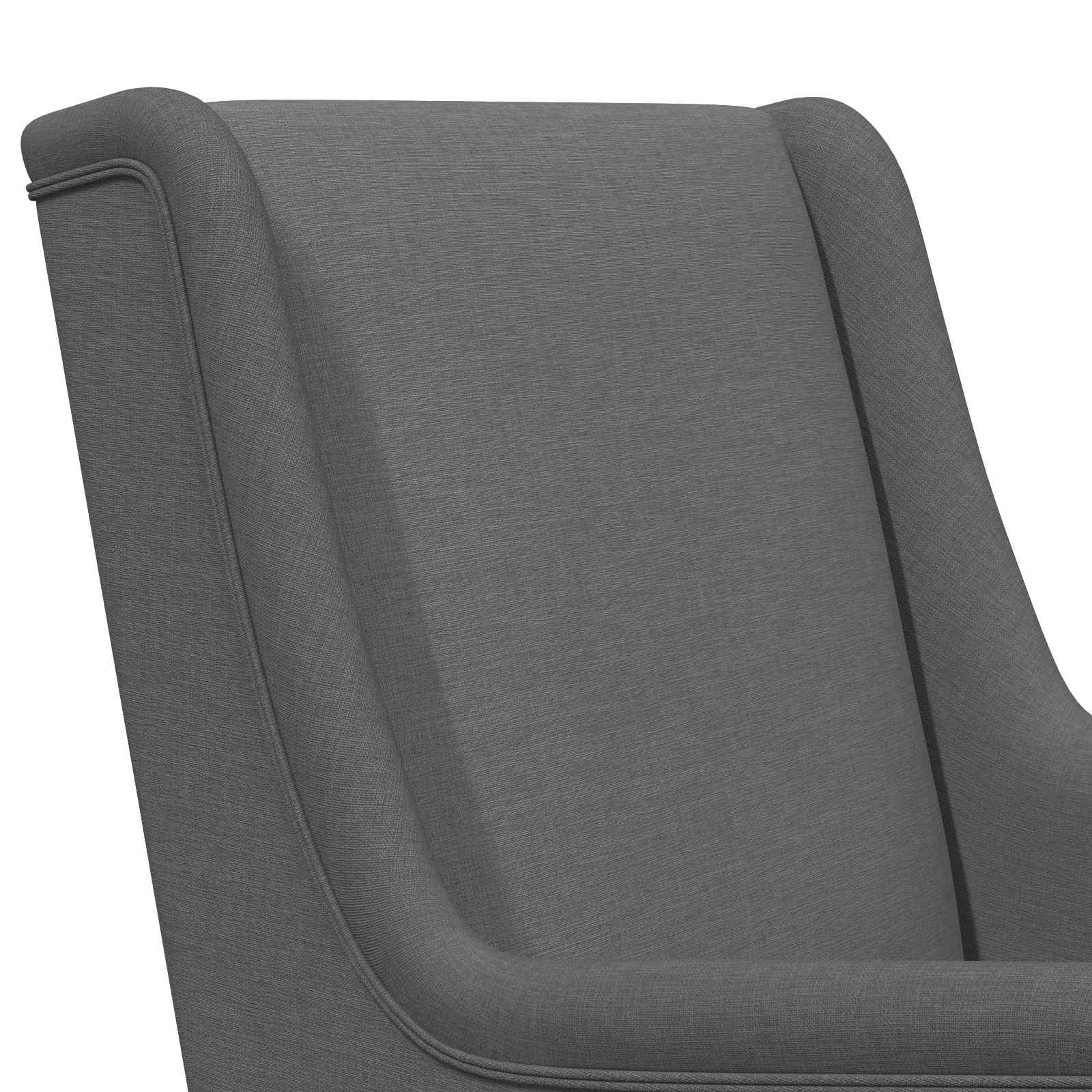 Schaukelstuhl Hellgrau 62 x 80 x 85 cm Stoff