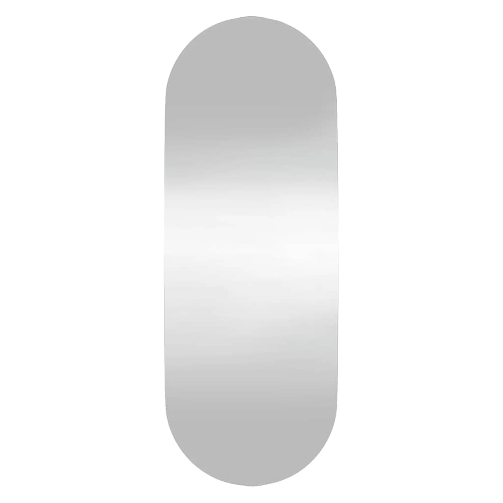 Spiegel mit LED-Leuchten 60x30 cm Glas Oval