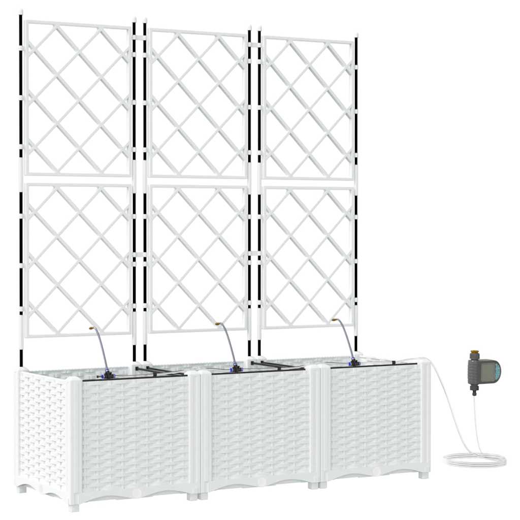 Garten-Pflanzgefäß 4 Stk. Braun 160 x 40 x 22 cm PP
