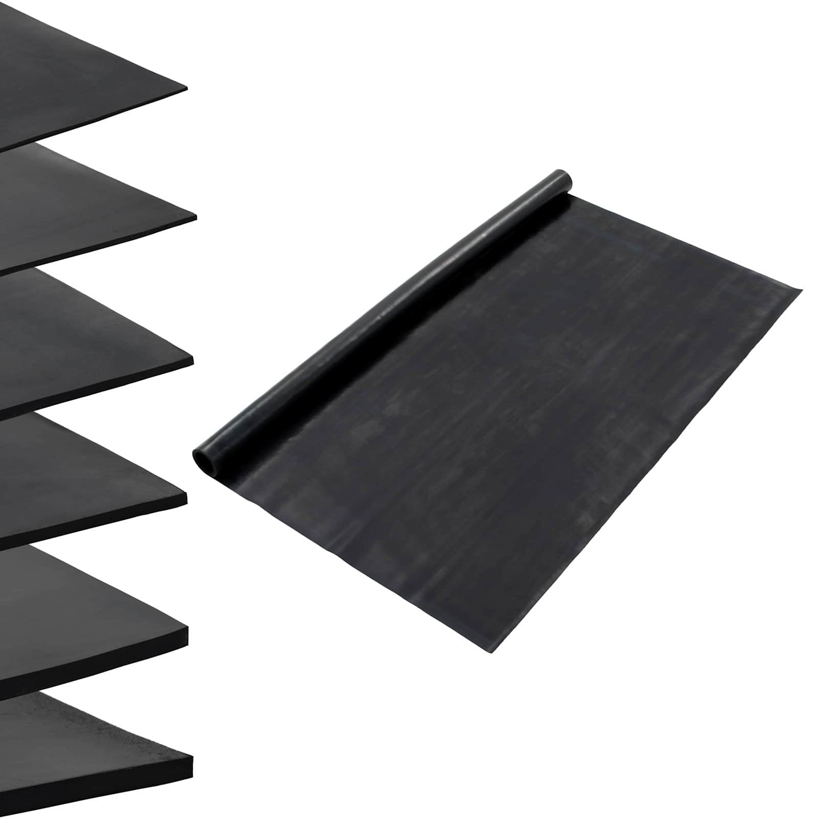 Bodenbelag Schwarz 1,2 x 2 m Gummi